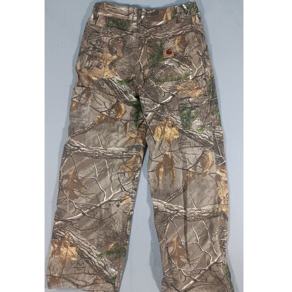 Carhartt Womens Realtree Xtra Camo Hunting utility Pants Size 12 relaxed baggy - Picture 6 of 7